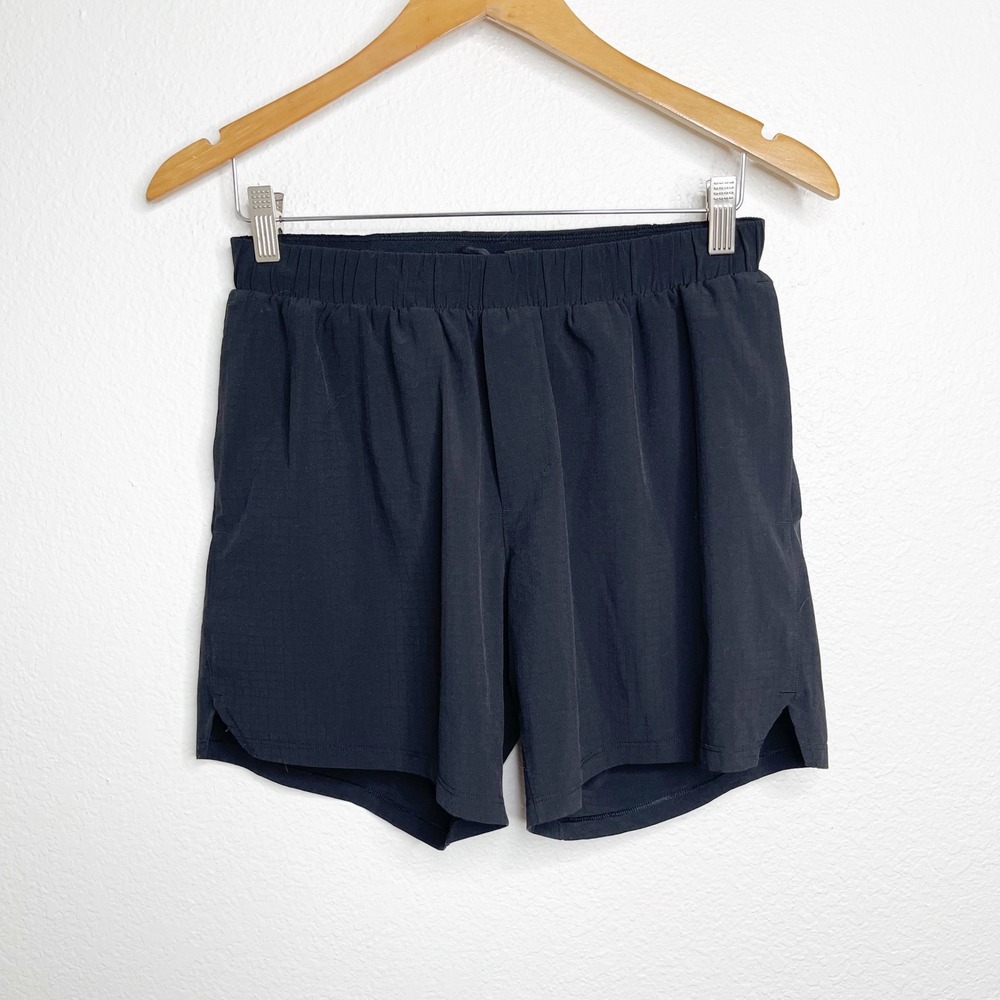 Lululemon Pace Breaker Lined Short 5 Black Ripstop Mens Small S Running Gym